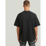 Structured - T-shirt - Zwart - Heren