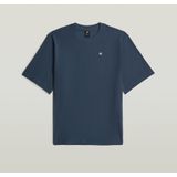 Structured - Chest Logo T-shirt - Donkerblauw - Heren