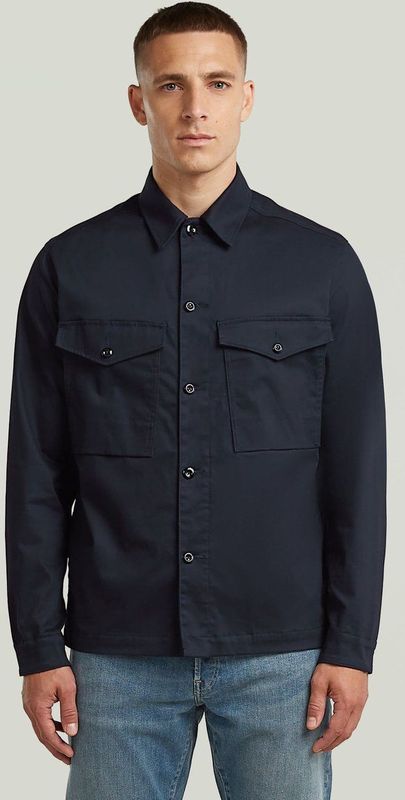 Core Clean Overshirt - Donkerblauw - Heren