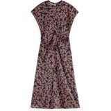 Scotch & Soda - Midi-jurk - Satijn - Korte Mouwen