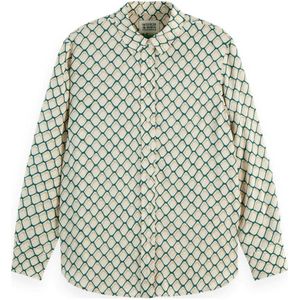 Scotch & Soda Bedrukt relaxed fit shirt, dubbel net 127, 34