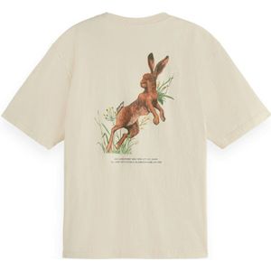 Artwork Loose Fit T-shirt - Gewassen - Katoen