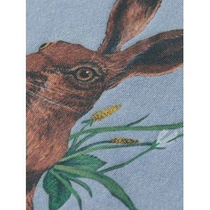 Scotch & Soda - Washed Artwork T-shirt - Lake Blue - Katoen