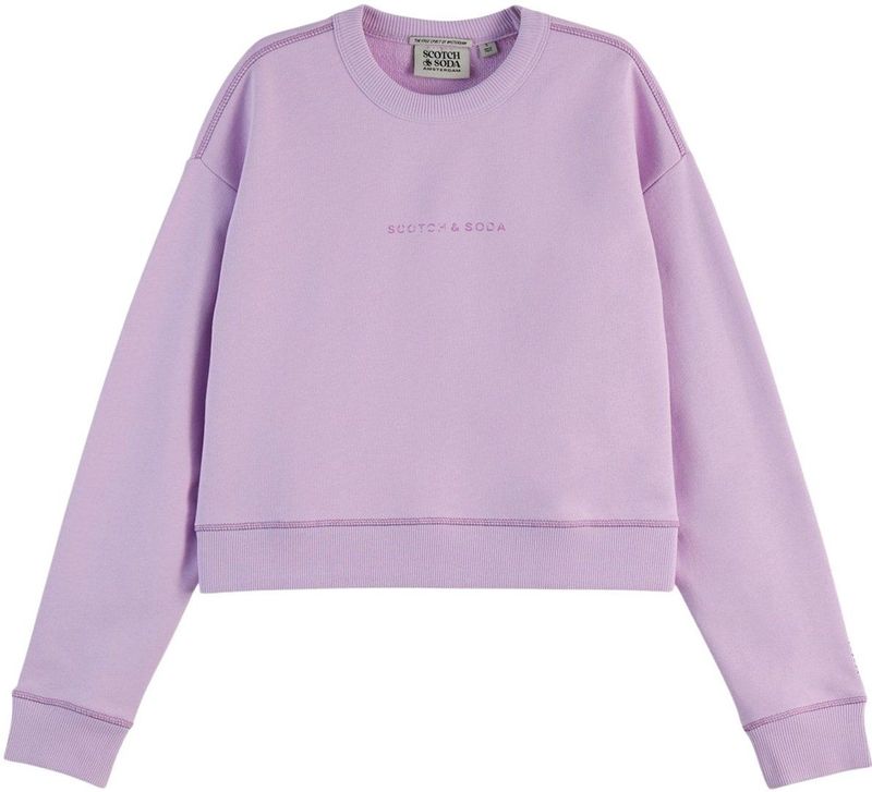 Sweatshirt - Loose Fit - Katoen - Flatlocknaden