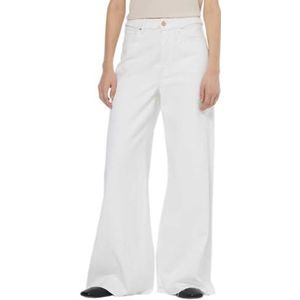 Scotch & Soda - The Wave Wide Leg - Jeans - Gewassen Wit - Taille 31/Lengte 34