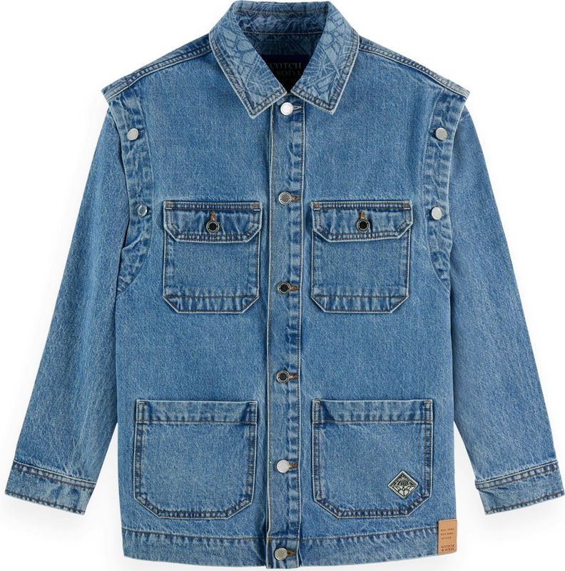 Scotch & Soda - 180229 - Denim Jack - Blauw - Katoen