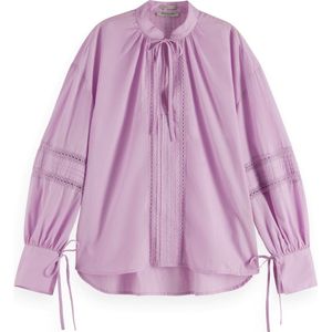 Scotch & Soda - Kant Tuniek Top - Blouse - Katoen - Vrouwelijk