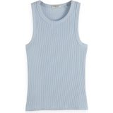 Scotch & Soda - Rib Tank - Shirting Blue - Geribbelde Tanktop