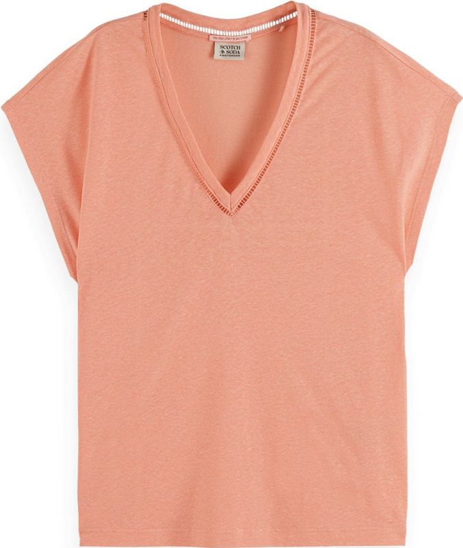 Scotch & Soda - U9A00648T - T-shirt - Wit - Katoen