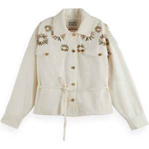 Scotch & Soda - Jasje - Ecru - Pailletten - Knoopsluiting