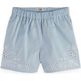 Scotch & Soda - Placed Broderie - Korte Broeken - Hoge Taille - 100% Katoen
