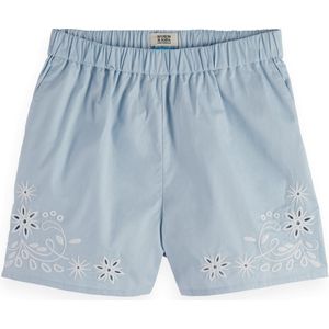 Scotch & Soda - Placed Broderie - Korte Broeken - Hoge Taille - 100% Katoen