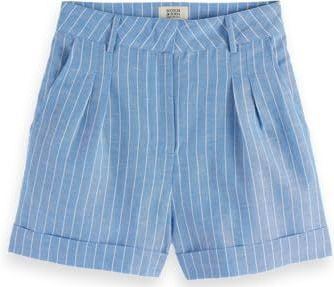 Scotch & Soda - Ufj00688n - Hoge Taille Broek - Dameskleding - Geprint - Linnen