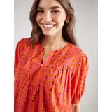 Scotch & Soda - House Of Mirrors Pink 638 - Jurk - Roze - Korte Mouwen