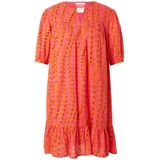 Scotch & Soda - House Of Mirrors Pink 638 - Jurk - Roze - Korte Mouwen