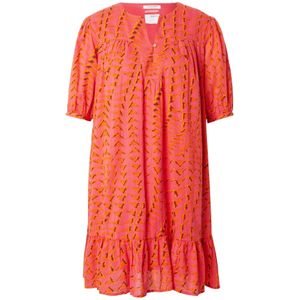 Scotch & Soda - House Of Mirrors Pink 638 - Jurk - Roze - Korte Mouwen