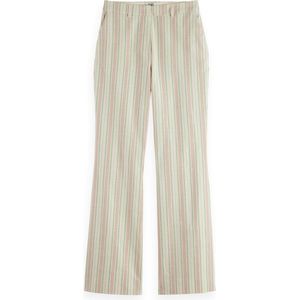 Violet Lurex Cotton Blend Pant, Lurex Linen Stripe 119, 27W / 30L