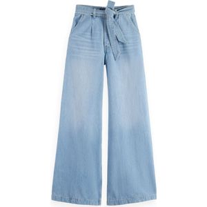 Scotch & Soda Dames The Wave Wide Leg Luna Blue Light Jeans, Luna Blue Light, 28W / 30L