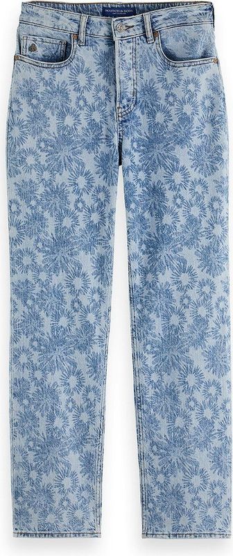 Scotch & Soda - Damesjeans - Lichtblauw - Denim - Regular Waist - Straight Leg