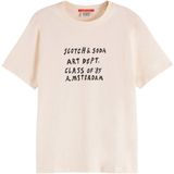Scotch & Soda - Regular Fit T-shirt - Zwart - 100% Katoen