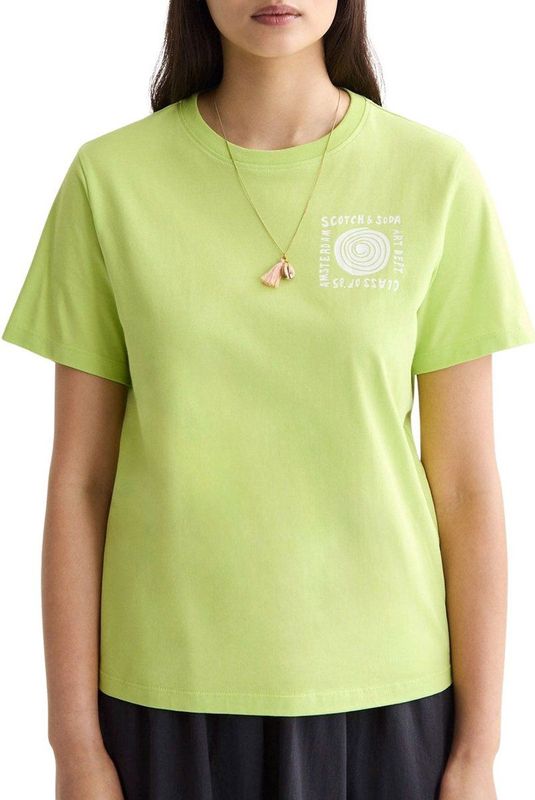 Scotch & Soda - Regular Fit - T-shirt - Katoen - Korte Mouwen