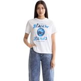 Scotch & Soda - T-shirt - Wit - Dames