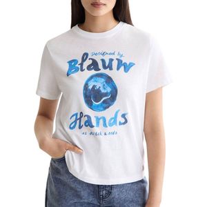 Scotch & Soda - T-shirt - Wit - Dames