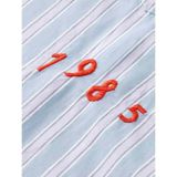 SCOTCH & SODA - Blouse - Lichtblauw / Lila / Rood - Klassieke Blouse - Lange Mouw