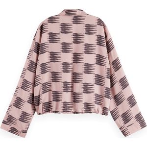 Scotch & Soda - Overshirt Printed Utility - Roze - Dames