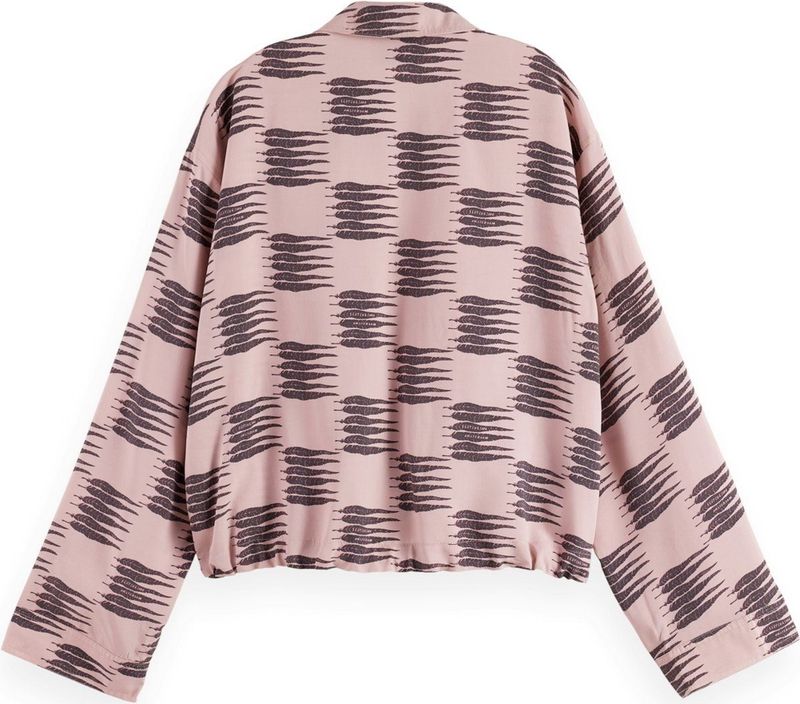 Scotch & Soda - Overshirt Printed Utility - Roze - Dames