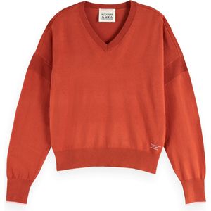 Scotch & Soda - U602 - Damestrui - Ketchup - Relaxed Pasvorm - V-hals