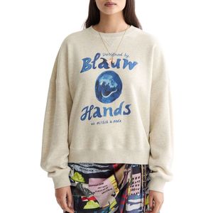 Scotch & Soda - Oversized Fit Graphic Sweatshirt - 100% Katoen