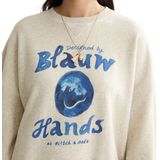 Scotch & Soda - Sweater - Wit - Dames - Ribgebreid - Logopatroon