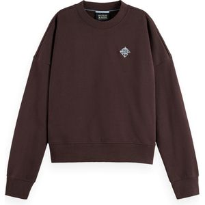 Scotch & Soda - Dames - Sweater - Bruin - Relaxed Fit