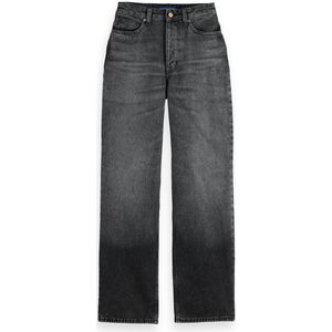 Scotch & Soda - Jeans - High Waist - Straight Leg - Katoen - Blauw