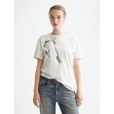 Scotch & Soda - T-shirt Artwork - Grijs - Dames