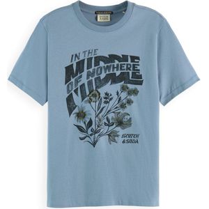 Scotch & Soda - U9A00891T - T-shirt - Blauw - Regular Fit