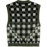 Scotch & Soda - Fuzzy Jacquard Spencer - Gebreid Vest
