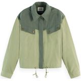 Scotch & Soda - Blouse Contrast Colour - Groen - Dames