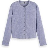 Scotch & Soda - Vest - Lila - Fijn Gebreid