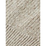 SCOTCH & SODA - Trui - Beige Gemêleerd - Geribbeld Gebreid - Halve Rits