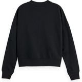 Scotch & Soda - Chest Artwork - Sweater - Zwart - Dames