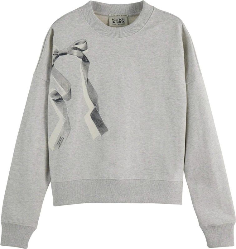 Scotch & Soda - Chest Artwork - Sweater - Grijs - Dames
