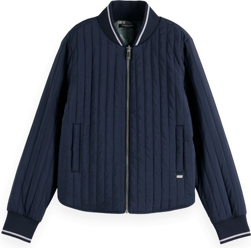 Scotch & Soda - Damesjack - Recht Model - Opstaande Kraag - Steekzakken opzij