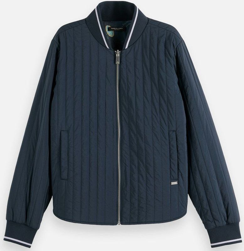 Scotch & Soda - Bomberjas Reversible Quilted - Blauw - Dames