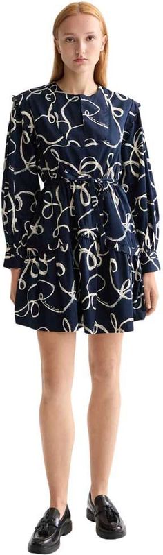 Scotch & Soda - A-lijn Jurk - Donkerblauw