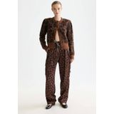 Scotch & Soda - Tapered High Waist Broek - Bruin - Damesmodel