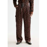 Scotch & Soda - Tapered High Waist Broek - Bruin - Damesmodel