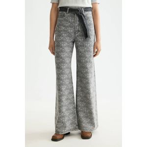 Scotch & Soda - Wide Leg Jeans - Grijs Denim - Damesmodel - Regular Waist