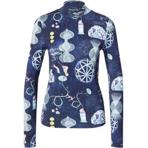 Scotch & Soda - Longsleeve Ikat Feather - Zwart - Dames